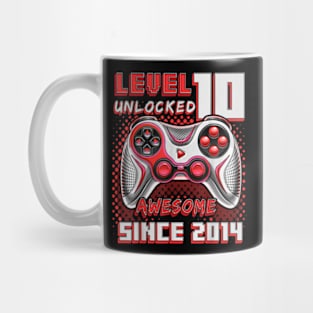 10th Birthday Gamer 10 Year Old Bday Boy Ten Son Mug